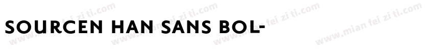 sourcen han sans bol字体转换